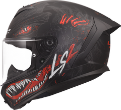 LS2 FF820 Rapid III Full Face Motorcycle Helmet - Kaiju II Black/Red/White