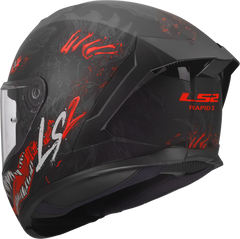 LS2 FF820 Rapid III Full Face Motorcycle Helmet - Kaiju II Black/Red/White