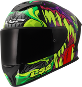 LS2 FF820 Rapid III Full Face Motorcycle Helmet - Lycant Purple/Green