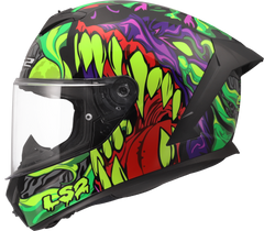 LS2 FF820 Rapid III Full Face Motorcycle Helmet - Lycant Purple/Green
