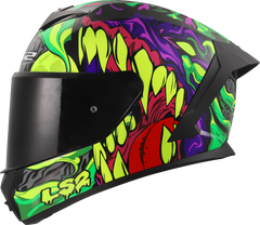 LS2 FF820 Rapid III Full Face Motorcycle Helmet - Lycant Purple/Green