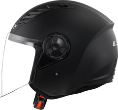 LS2 OF616 Airflow II Open Face Motorcycle Helmet - Solid Matt Black