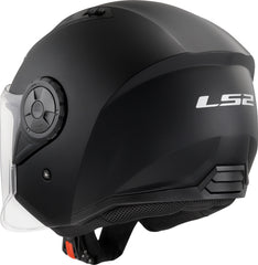 LS2 OF616 Airflow II Open Face Motorcycle Helmet - Solid Matt Black