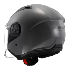 LS2 OF616 Airflow II Open Face Motorcycle Helmet - Solid Nardo Grey