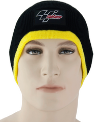 Motogp Beanie Hat Black/Yellow Trim