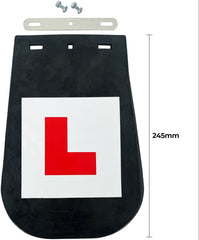 Bike It 245mm Mud flap With L-Plate And Fitting Kit