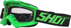 Shot Assault Motocross Goggles - Neon Green