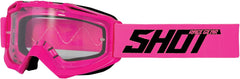 Shot Assault Motocross Goggles - Neon Pink