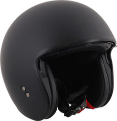 Stealth Open Face Motorcycle Helmet - Matt Black
