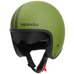 Spada Ace Command Open Face Motorcycle Helmet - Matt Green