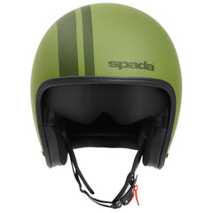 Spada Ace Command Open Face Motorcycle Helmet - Matt Green