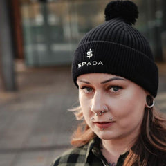 Spada Bobble Beanie - Black