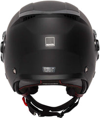 Spada Lycan 06 Open Face Motorcycle Helmet - Matt Black