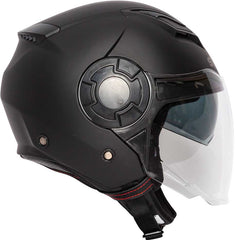 Spada Lycan 06 Open Face Motorcycle Helmet - Matt Black