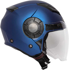 Spada Lycan 06 Open Face Motorcycle Helmet - Matt Blue