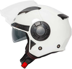 Spada Lycan 06 Open Face Motorcycle Helmet - White