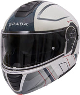 Spada Orion 2 Element Flip Up Motorcycle Helmet - White/Grey/Red