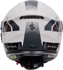 Spada Orion 2 Element Flip Up Motorcycle Helmet - White/Grey/Red