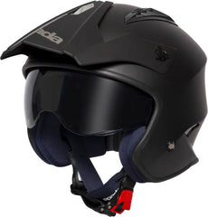 Spada Rock 06 Open Face Motorcycle Helmet - Black