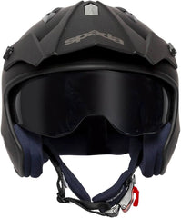 Spada Rock 06 Open Face Motorcycle Helmet - Black