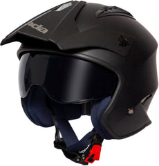 Spada Rock 06 Open Face Motorcycle Helmet - Matt Black