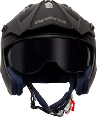Spada Rock 06 Open Face Motorcycle Helmet - Matt Black