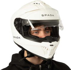 Spada SP18 Full Face Motorcycle Helmet - White