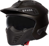 Spada Storm 06 Open Face Motorcycle Helmet - Matt Black