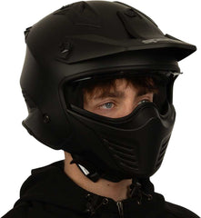 Spada Storm 06 Open Face Motorcycle Helmet - Matt Black