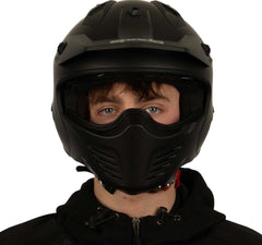 Spada Storm 06 Open Face Motorcycle Helmet - Matt Black