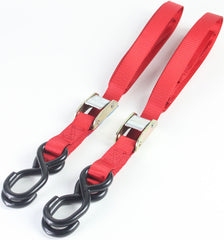 Bike It 2 Piece Red Autolock Tiedown