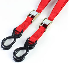 Bike It 2 Piece Red Autolock Tiedown