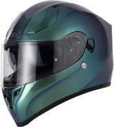 Vcan H128 Full Face Motorcycle Helmet - Gradient Green/Blue