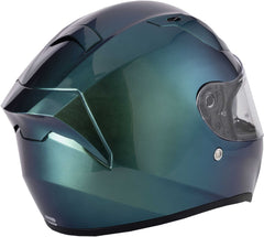 Vcan H128 Full Face Motorcycle Helmet - Gradient Green/Blue