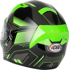 Vcan H128 Full Face Motorcycle Helmet - Helvet Green