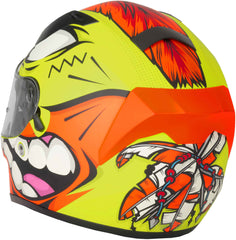 Vcan H128 Full Face Motorcycle Helmet - Mohawk Yellow