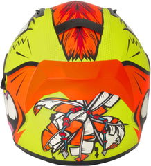 Vcan H128 Full Face Motorcycle Helmet - Mohawk Yellow