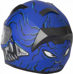 Vcan H128 Full Face Motorcycle Helmet - Mordhi Matt Blue