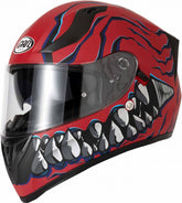 Vcan H128 Full Face Motorcycle Helmet - Mordhi Matt Red