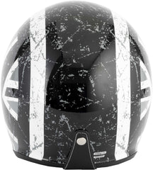 Vcan H589 Open Face Motorcycle Helmet - Black Jack