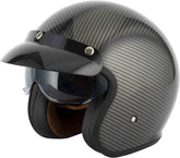 Vcan H589 Open Face Motorcycle Helmet - Delta Carbon