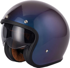 Vcan H589 Open Face Motorcycle Helmet - Gradient Purple