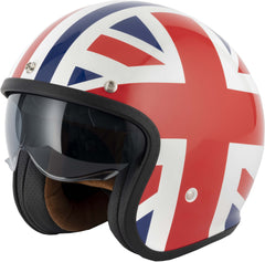 Vcan H589 Open Face Motorcycle Helmet - Union Jack