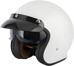 Vcan H589 Open Face Motorcycle Helmet - White