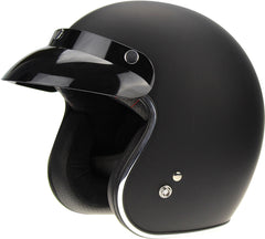 ViPER RS-05 Slim Open Face Motorcycle Helmet - Matt Black