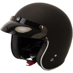ViPER RS-05 Slim Open Face Motorcycle Helmet - Matt Black