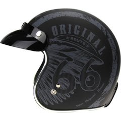 ViPER RS-05 Slim Open Face Motorcycle Helmet - Route 66