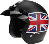 ViPER RS-05 Slim Open Face Motorcycle Helmet - Union Jack Matt