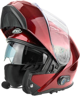 ViPER RS-V191 Flip Up Motorcycle Helmet - Burgundy