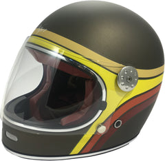 ViPER F656 Full Face Motorcycle Helmet - Rust Stripe Matt